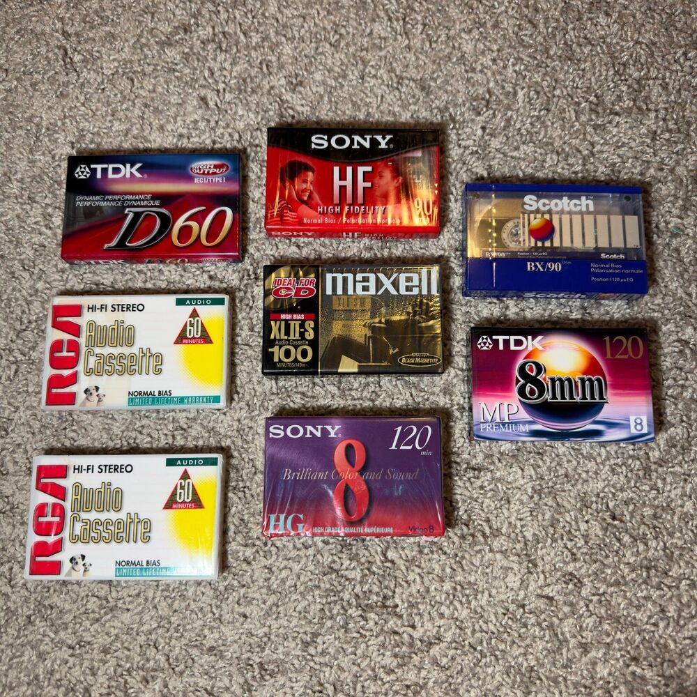 Blank CD Media Blank Recording Media Cassettes Sony TDK RCA Maxell Scotch LOT